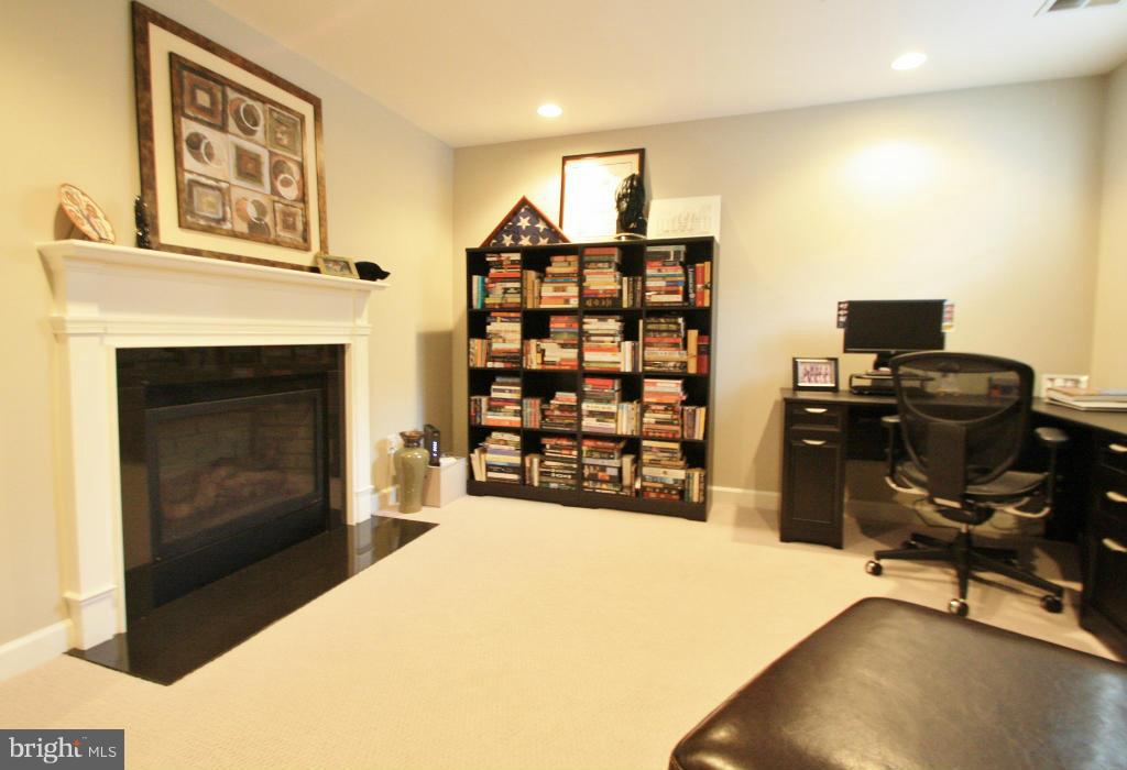 413 Princess Street Alexandria, VA 22314 - Photo 15 of 30 Lower level study with gas fireplace