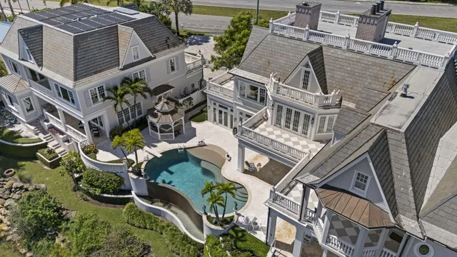 a front view of a building