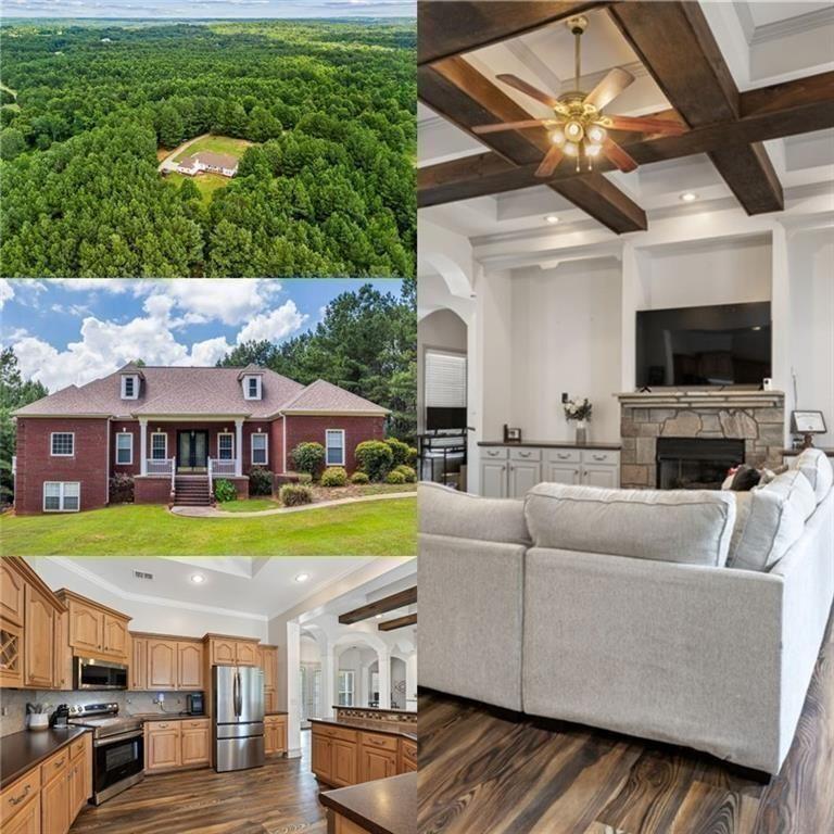 a view of a house with a swimming pool
