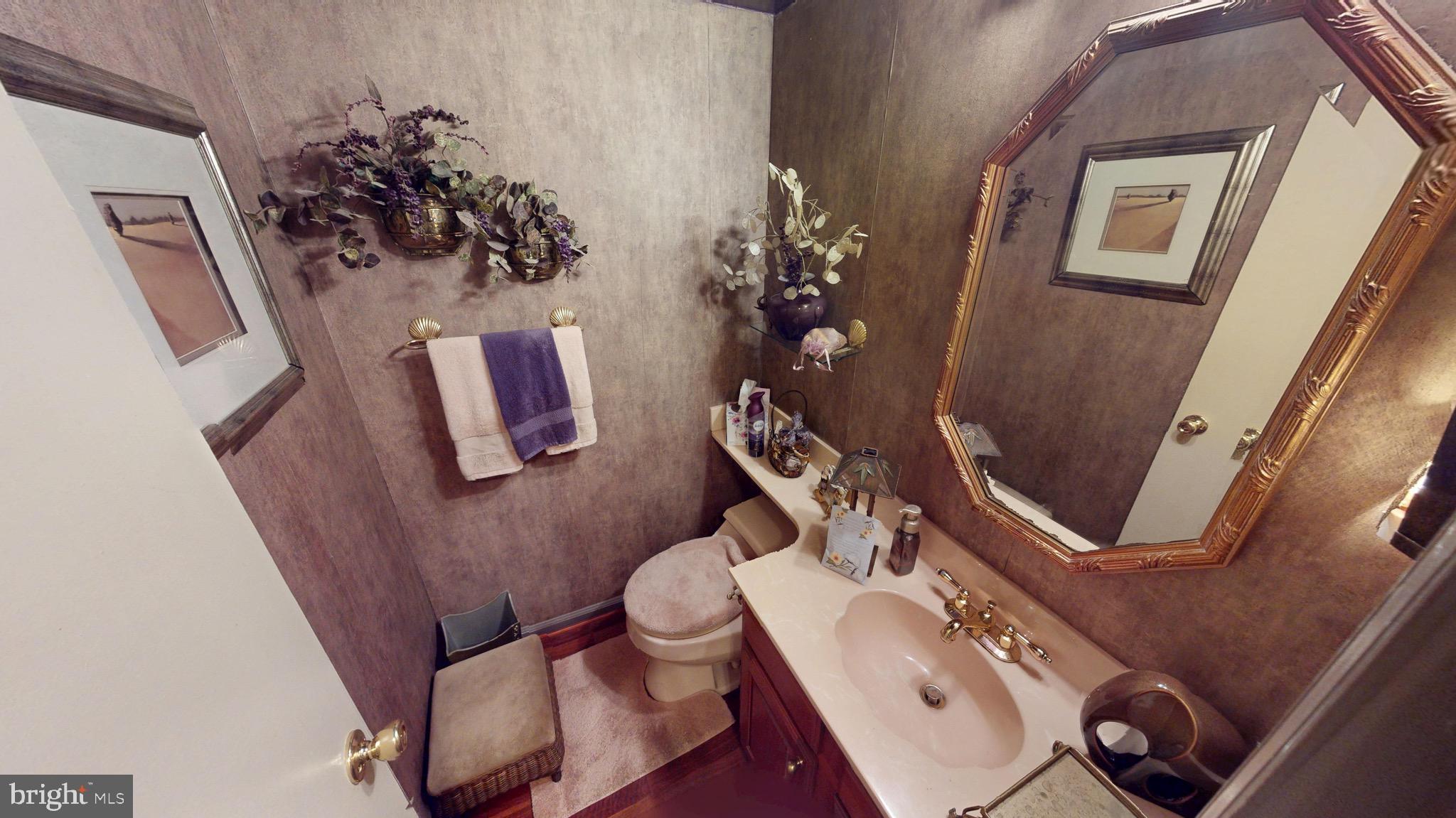 6911 Good Luck Road Hyattsville, MD 20784 - Photo 38 of 94 a bathroom with a sink mirror and toilet