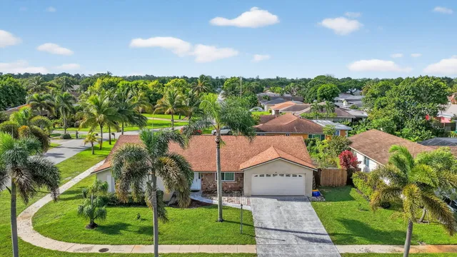 a aerial view of a house