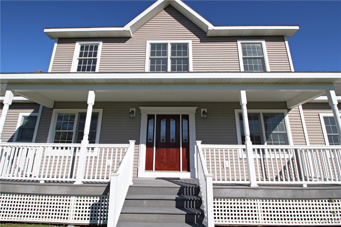 7587 Hamilton Road Hamilton, NY 13346 - Photo 35 of 37 Grand front porch entrance