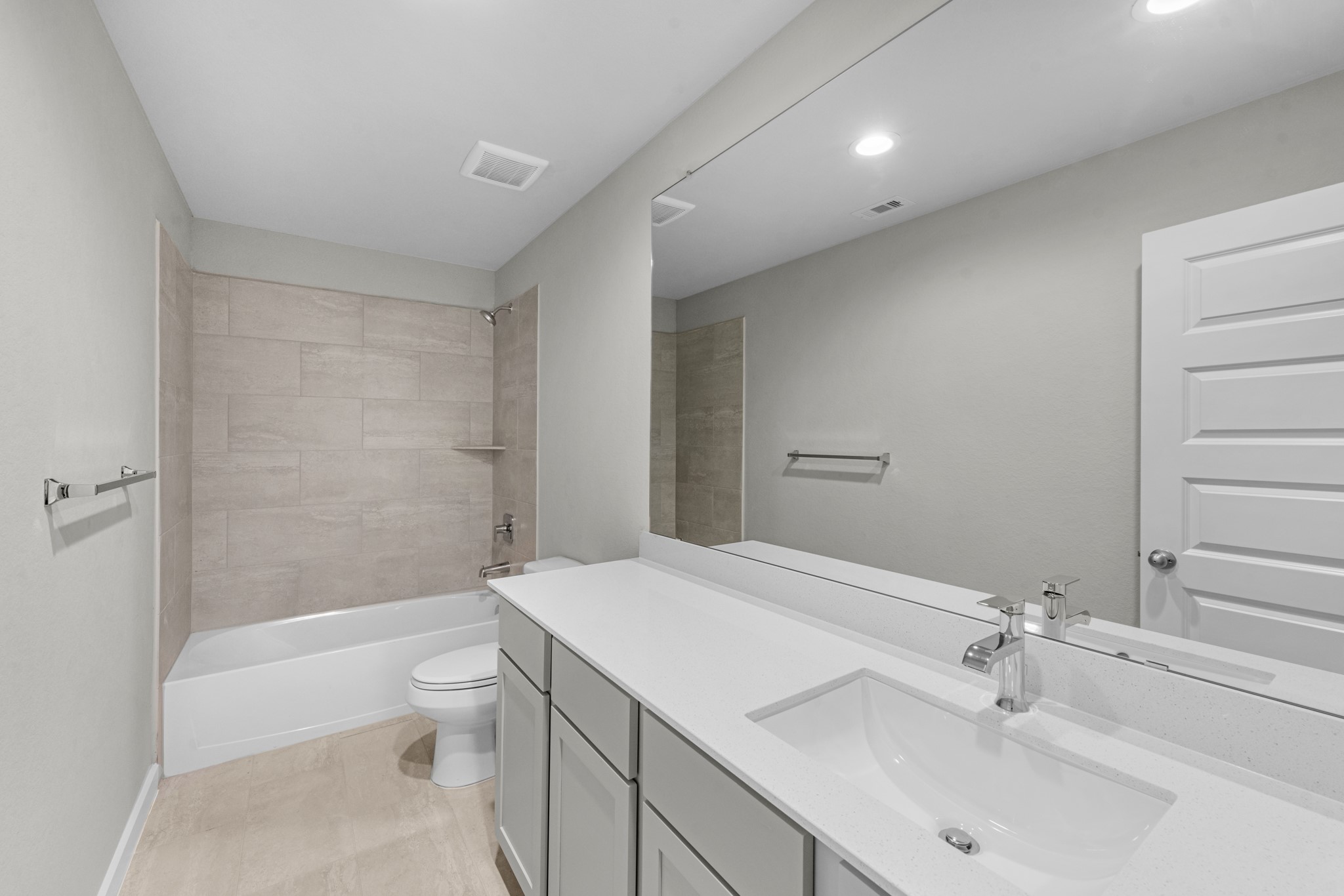 2129 Sunflower View Street Brookshire, TX 77423 - Photo 20 of 29 a bathroom with a sink a toilet and shower