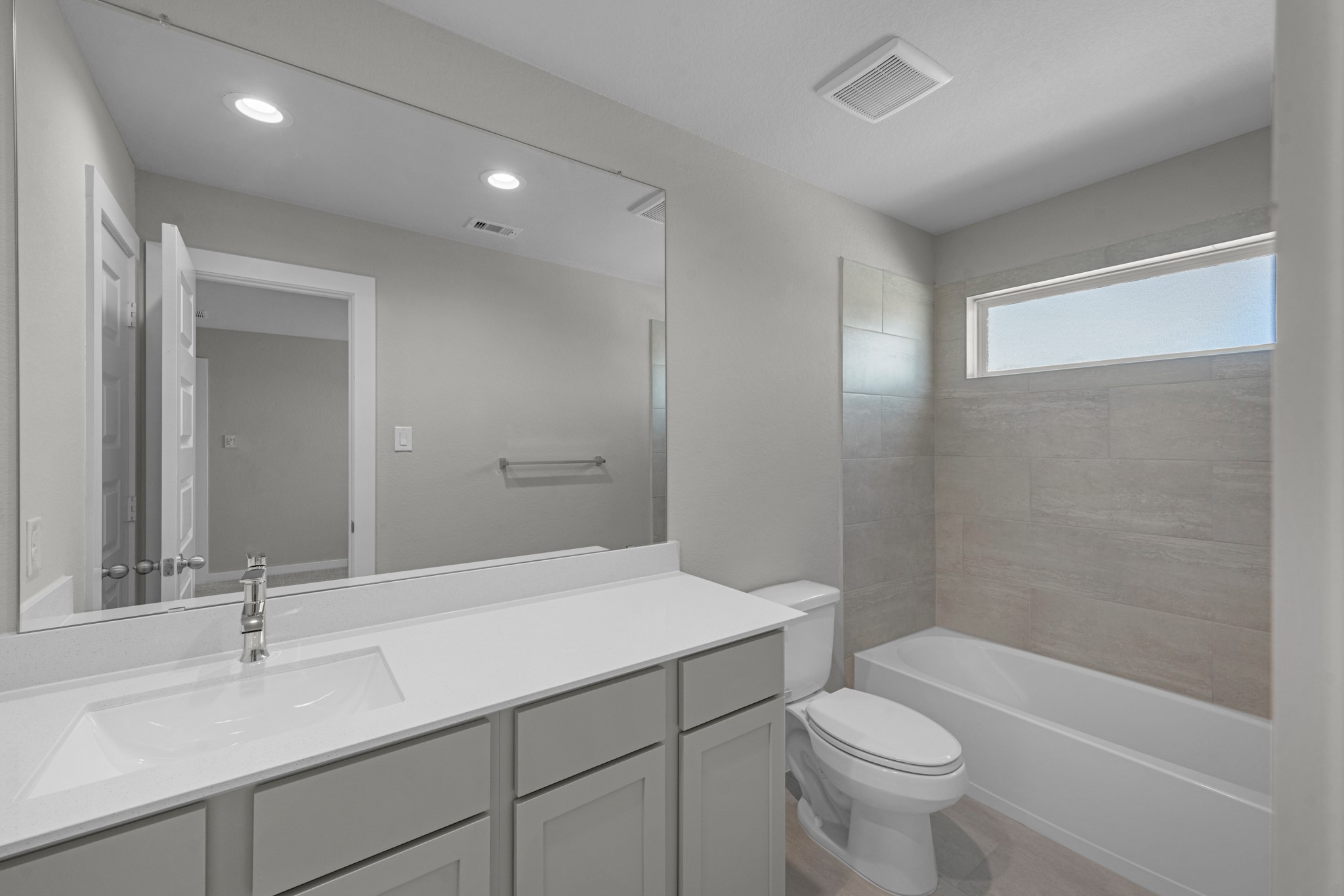 2129 Sunflower View Street Brookshire, TX 77423 - Photo 23 of 29 a bathroom with a sink a toilet and shower