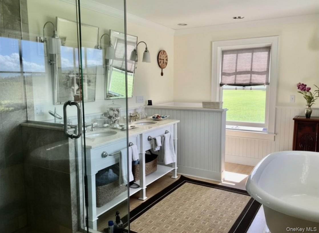 162 Amenia Union Road Amenia, NY 12501 - Photo 15 of 16 Even the 4.5 Modern Bathrooms enjoy Beautiful Views of the Propert
