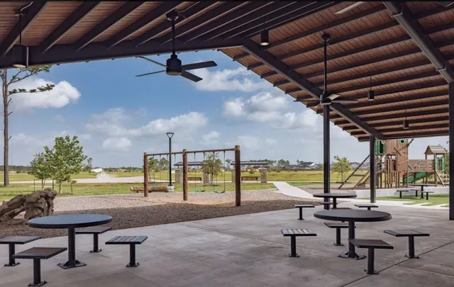 a view of a ocean with outside seating