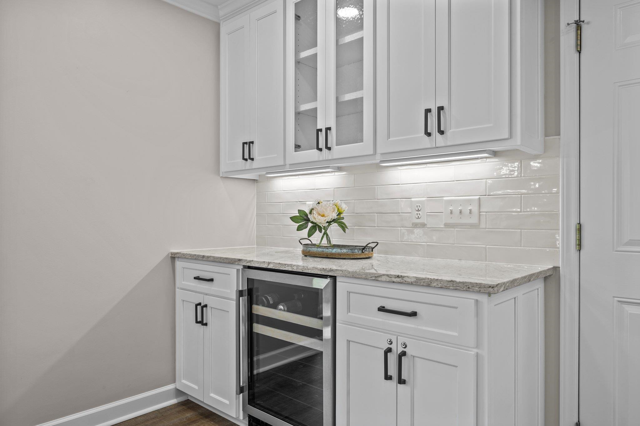 5229 Rivington Road Fuquay-Varina, NC 27526 - Photo 6 of 55 Undercabinet beverage refrigerator and locking cabinet bar/server/breakfast