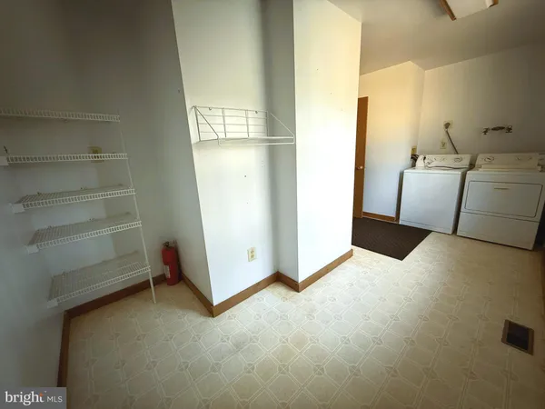 a room with storage and utility