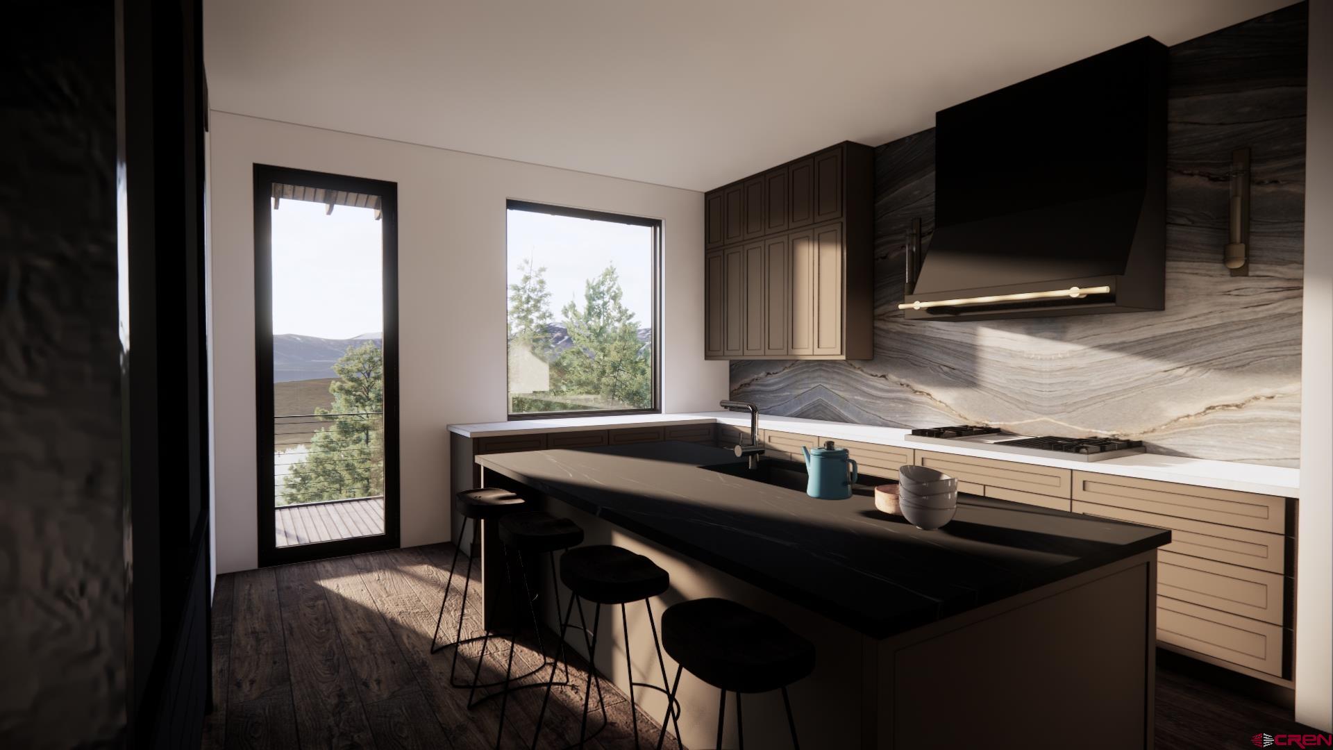 1620 Red Mountain Ranch Road Crested Butte, CO 81224 - Photo 24 of 45 a kitchen with a stove a sink and a microwave