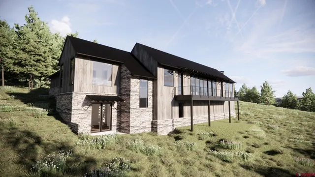 a view of hallway with furniture and a window