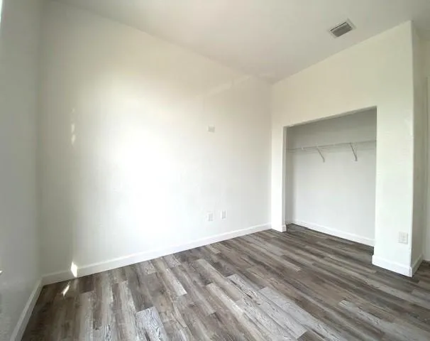wooden floor in a room