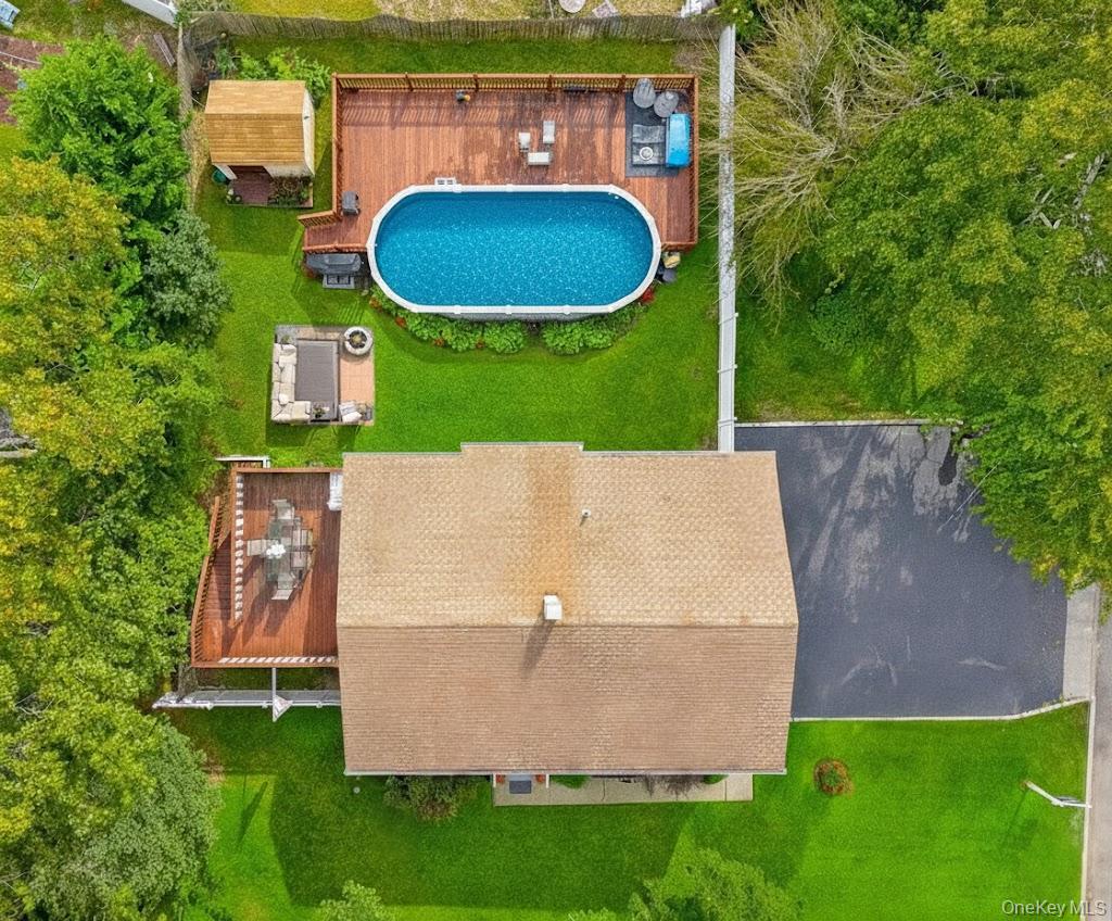 308 Browns Road Nesconset, NY 11767 - Photo 1 of 1 Bird's eye view of a pool
