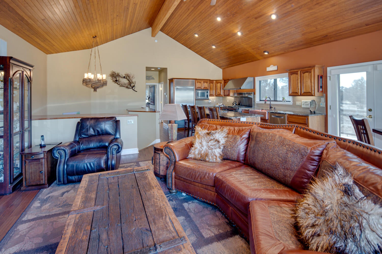 66250 Gerking Market Road Bend, OR 97703 - Photo 26 of 86 Great room and deck equipped with surround sound