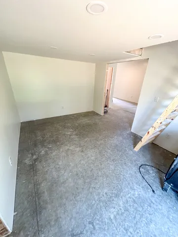 a view of an empty room