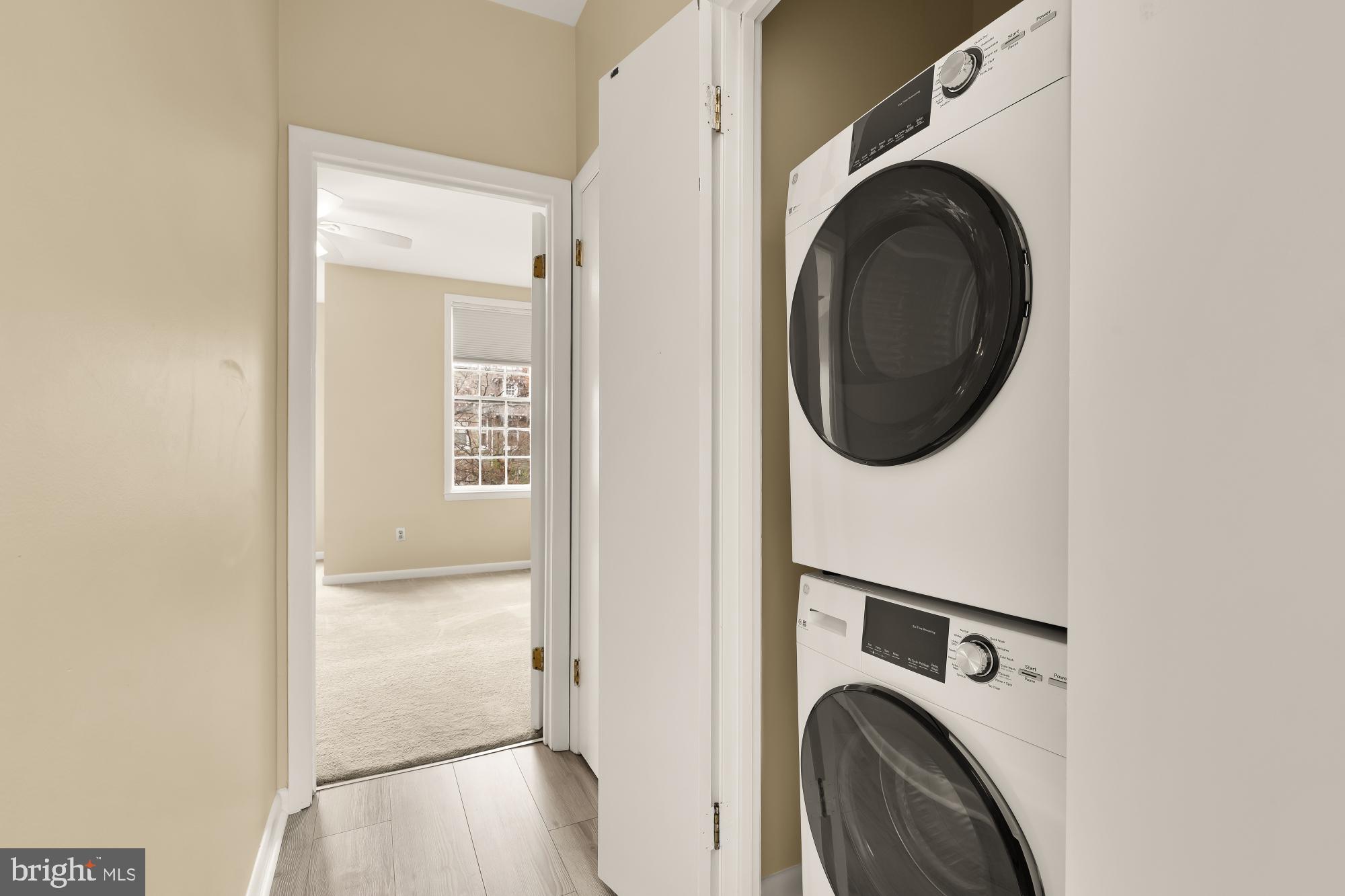 650 E Street Northeast, Unit A Washington, DC 20002 - Photo 25 of 31 a view of a hallway with washer and dryer