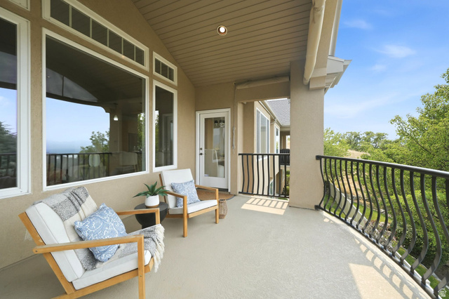 1568 Fairway Ridge Road Draper, UT 84020 - Photo 27 of 44 Balcony off living room and primary bedroom with valley views