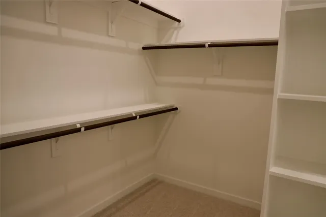 a close view of closet