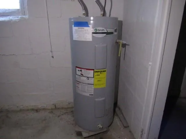 a view of water heater room
