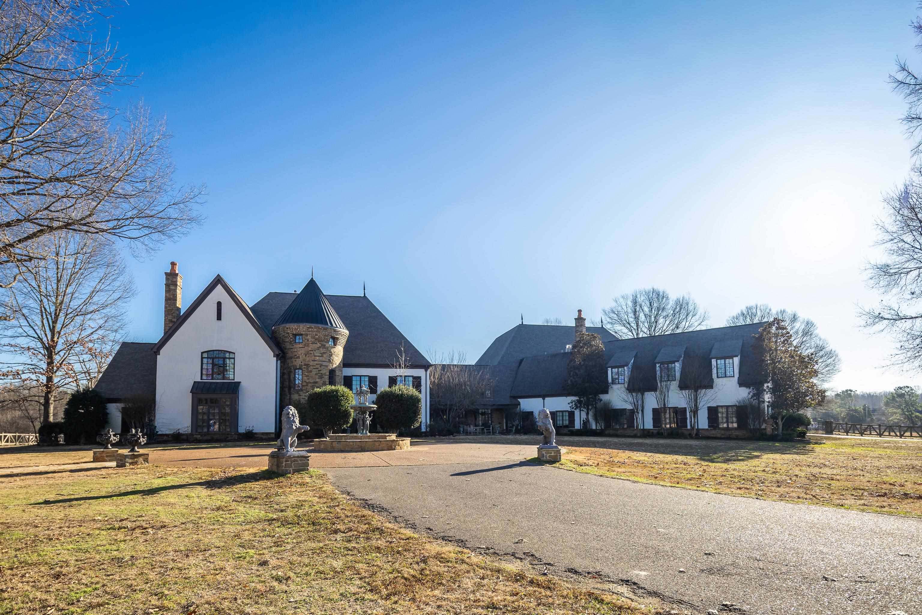 5110 Reynolds Road Collierville, TN 38017 - Photo 1 of 40 French country style house with a chimney, a front yard, and stucco siding