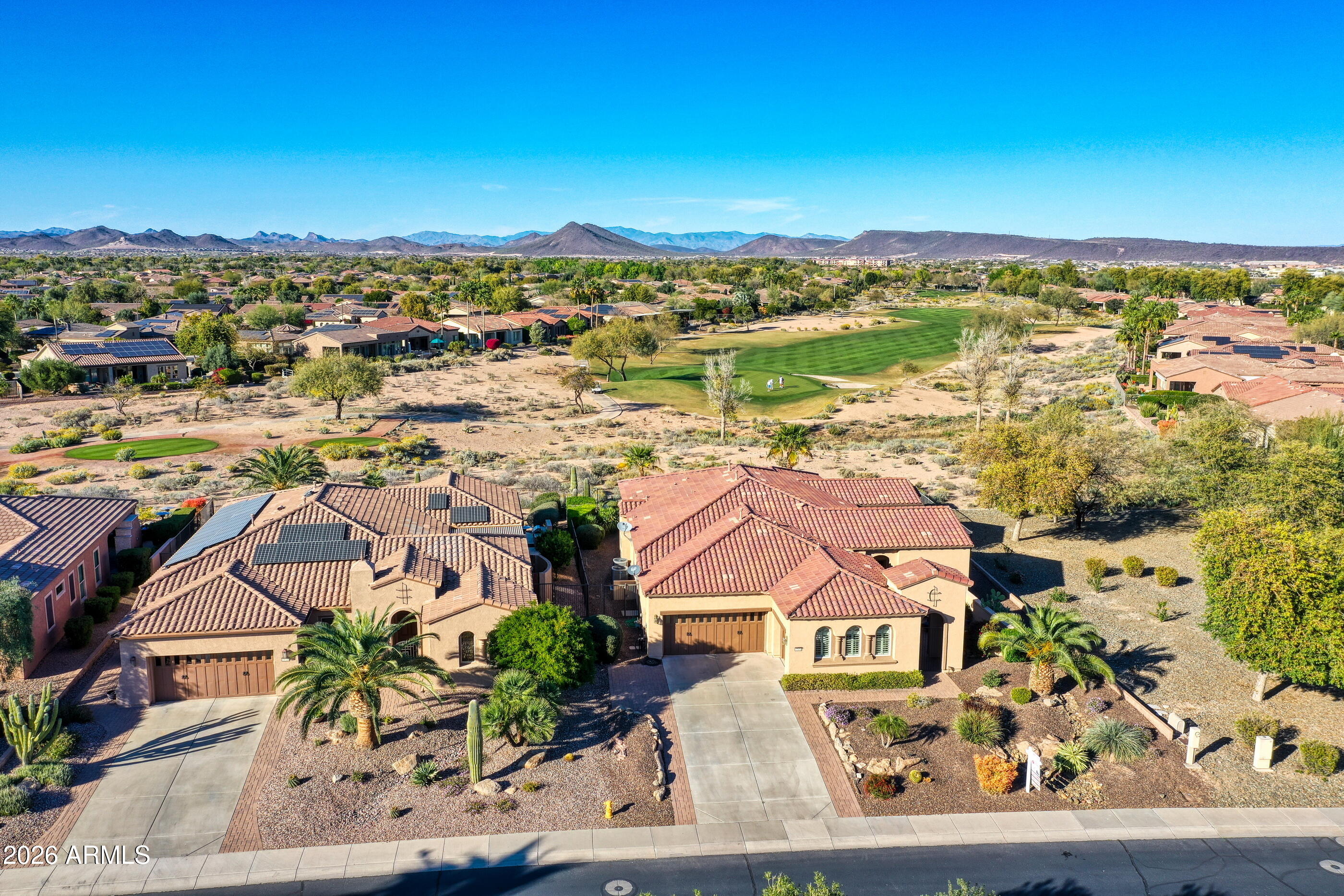 12510 West Bajada Road Peoria, AZ 85383 - Photo 7 of 84 an aerial view of residential houses with outdoor space and ocean view