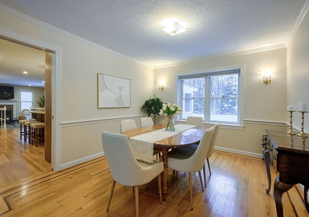 43 Edgewood Road Southborough, MA 01772 - Photo 5 of 36 a view of a dining room with furniture and wooden floor