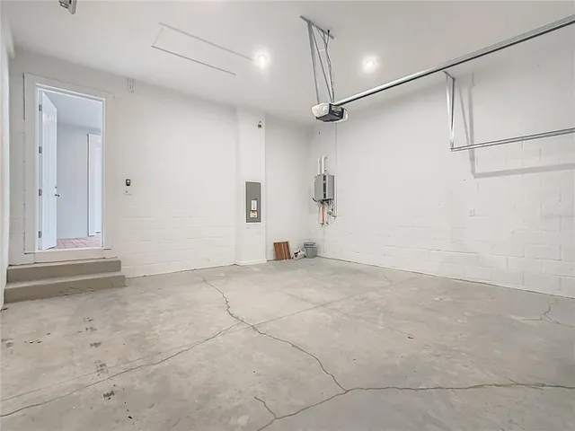 a view of empty room with windows