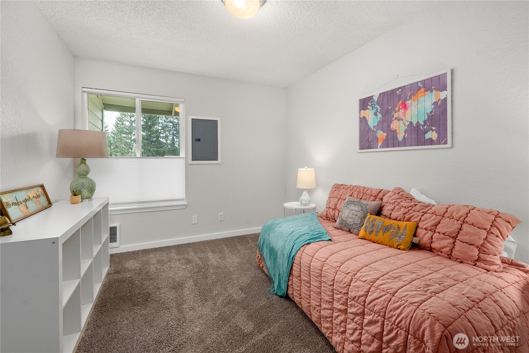 14401 Southeast Petrovitsky Road, Unit G204 Renton, WA 98058 - Photo 21 of 29 a bedroom with a bed and a window