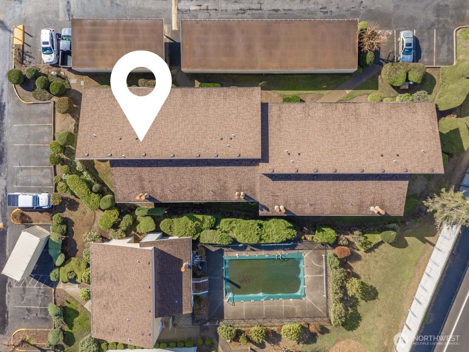 14401 Southeast Petrovitsky Road, Unit G204 Renton, WA 98058 - Photo 28 of 29 an aerial view of a house with a yard