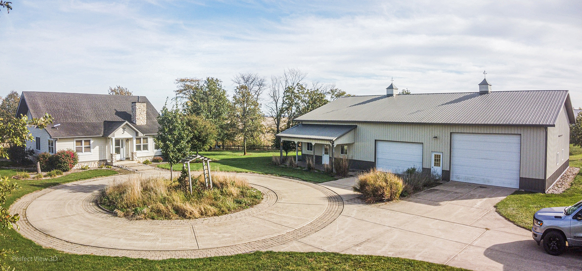 6670 South Old Mazon Road Gardner, IL 60424 - Photo 27 of 36 a view of a house with swimming pool and a yard