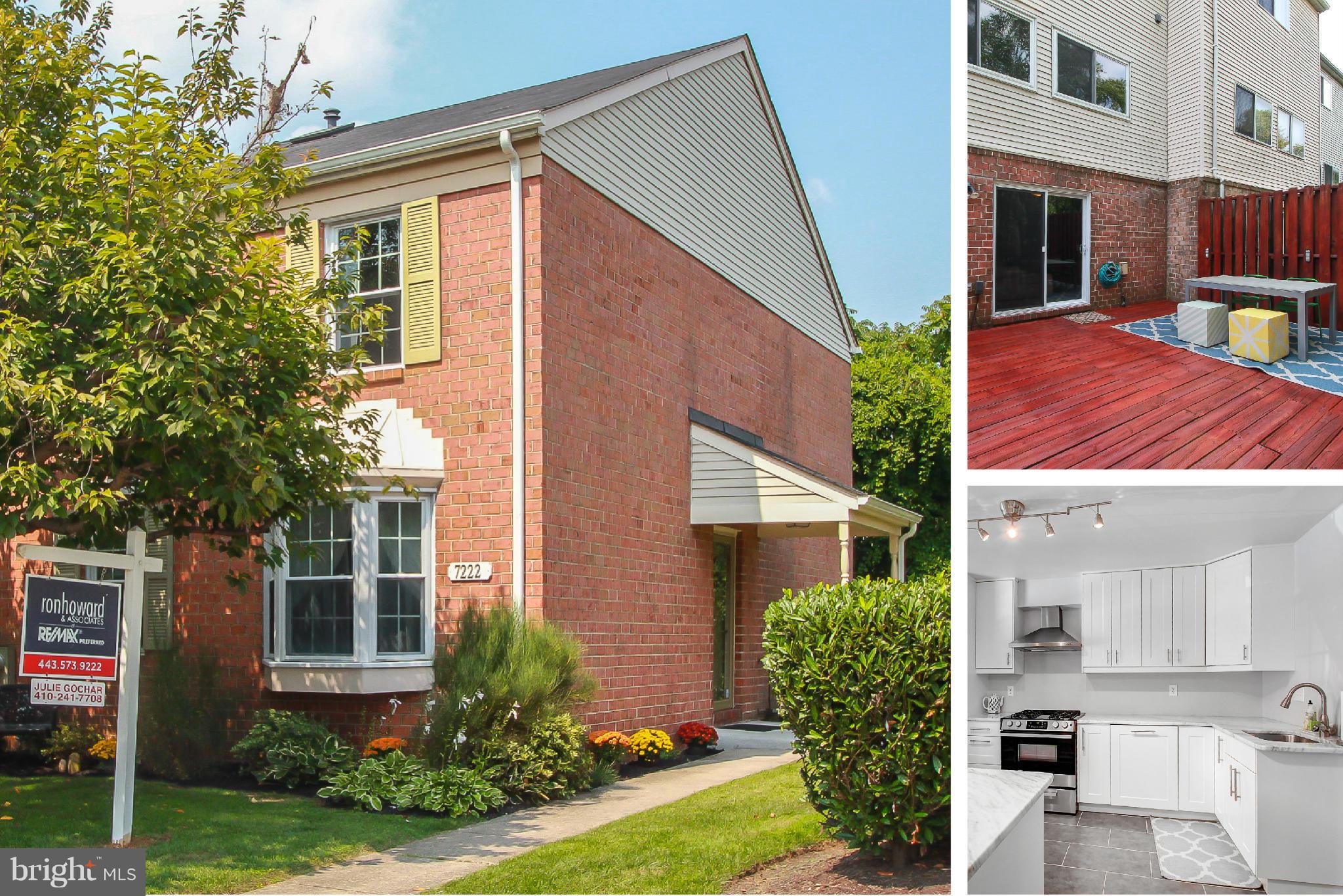 7222 Brookfalls Terrace Baltimore, MD 21209 - Photo 1 of 29 a front view of a house with garden