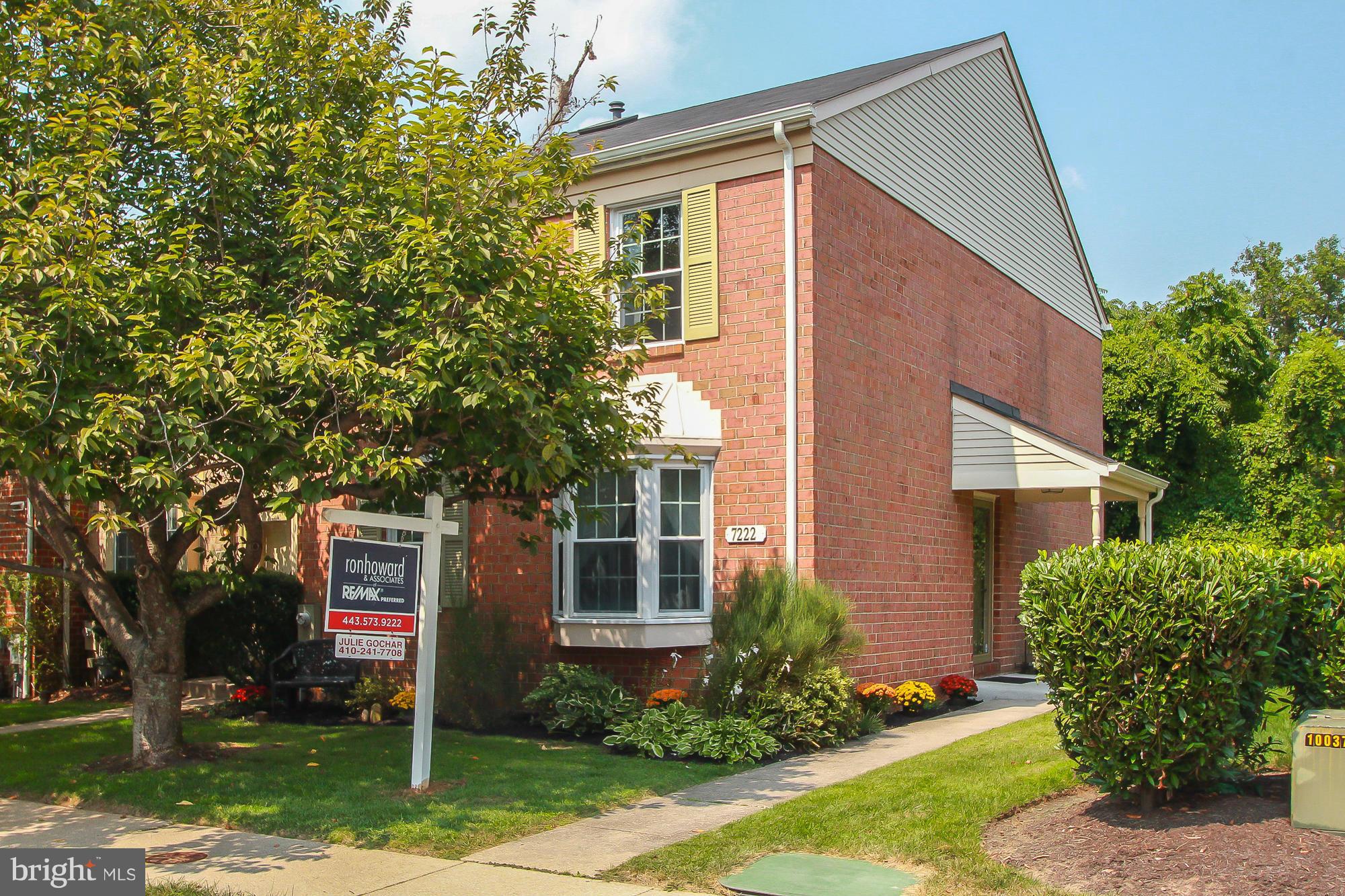 7222 Brookfalls Terrace Baltimore, MD 21209 - Photo 29 of 29 a front view of a house with garden