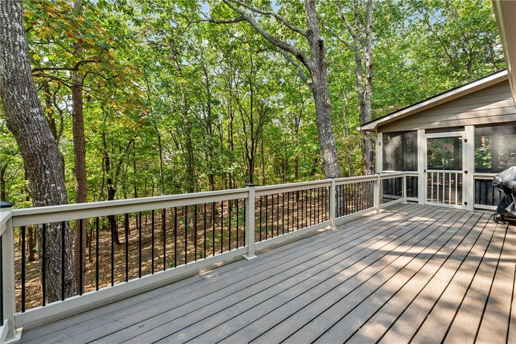 43 Morgan Walk Jasper, GA 30143 - Photo 36 of 55 a view of balcony with wooden floor and fence