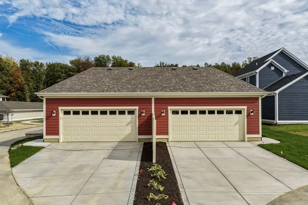 a view of a house with a space