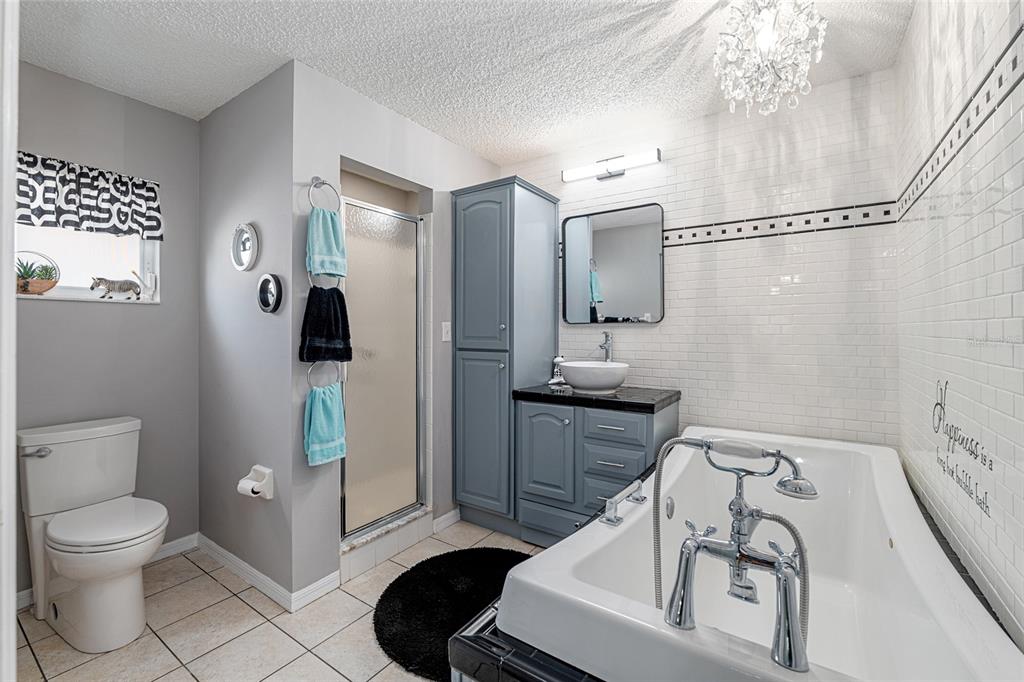 9770 Southwest 97th Place Ocala, FL 34481 - Photo 30 of 64 a bathroom with a sink a toilet and shower