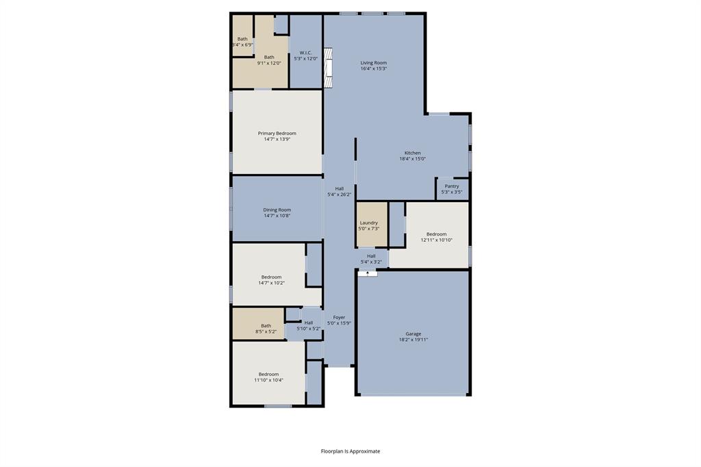 1240 Almond Road Azle, TX 76020 - Photo 26 of 26 View of home floor plan