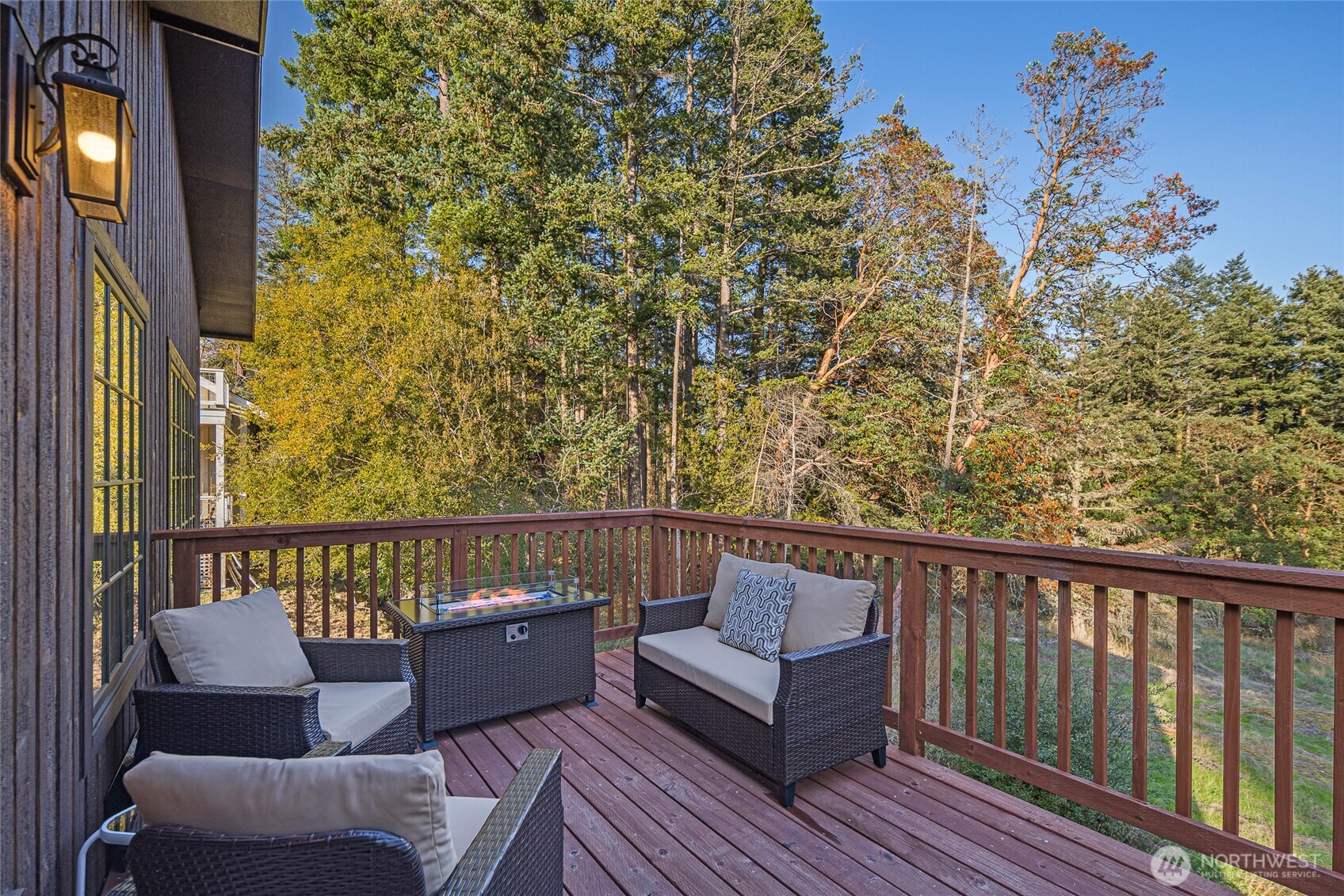 492 Finnegan Ridge, Unit 2 Friday Harbor, WA 98250 - Photo 13 of 29 a view of a balcony with furniture