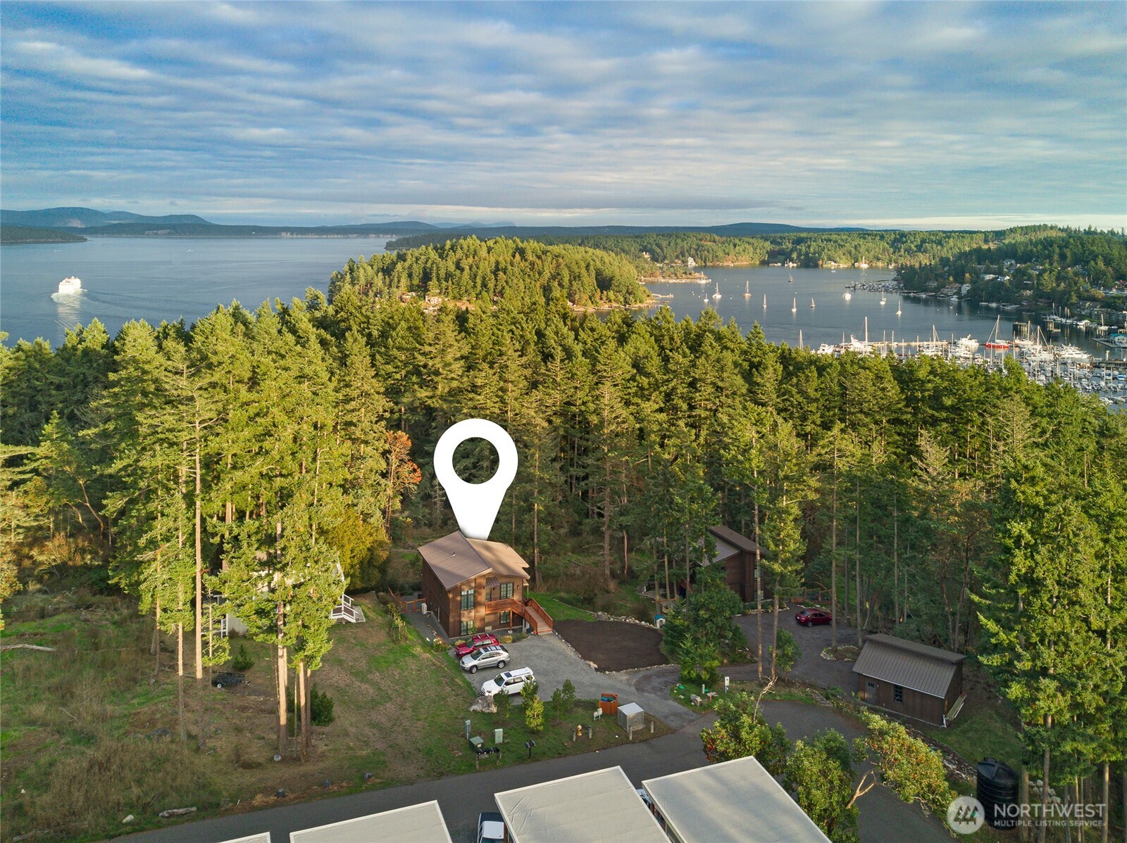 492 Finnegan Ridge, Unit 2 Friday Harbor, WA 98250 - Photo 28 of 29 a view of a swimming pool with a patio