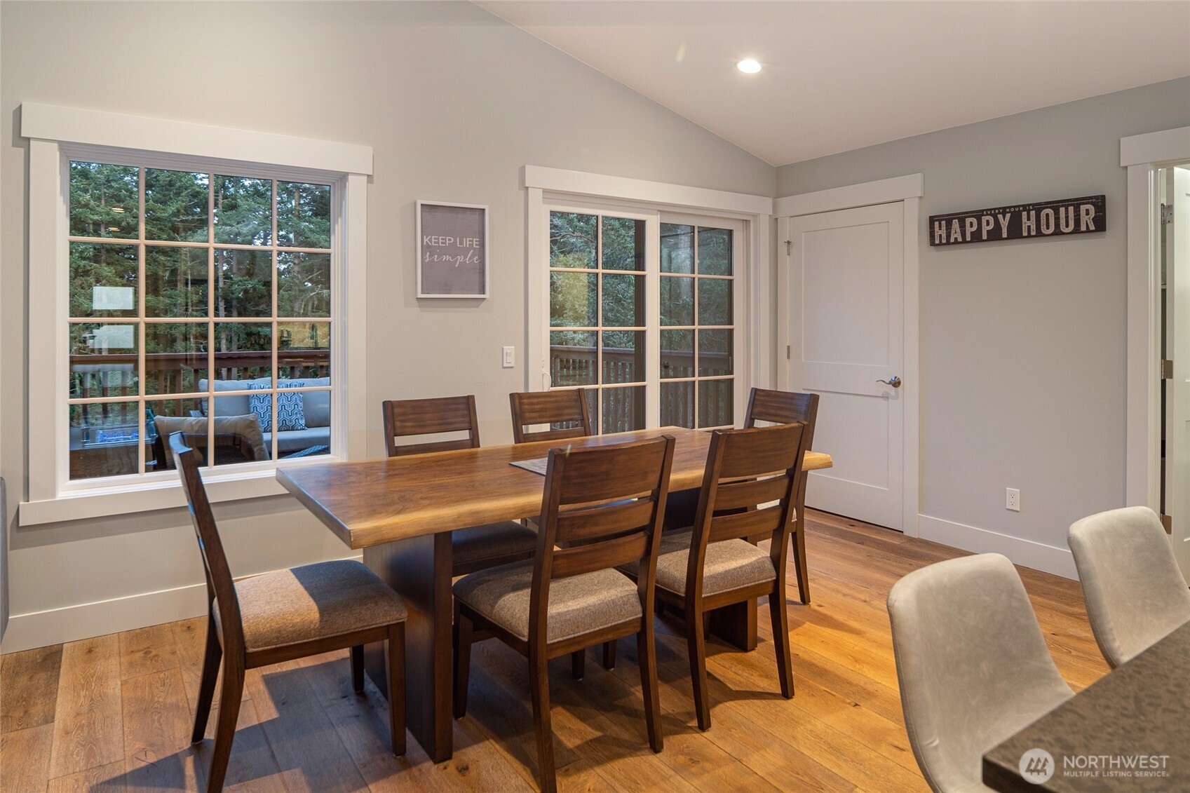 492 Finnegan Ridge, Unit 2 Friday Harbor, WA 98250 - Photo 8 of 29 a dining room with furniture and window