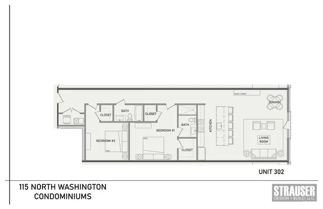 $737,940 | 115 North Washington Street, Unit 302 302, Bloomington, IN 47408
