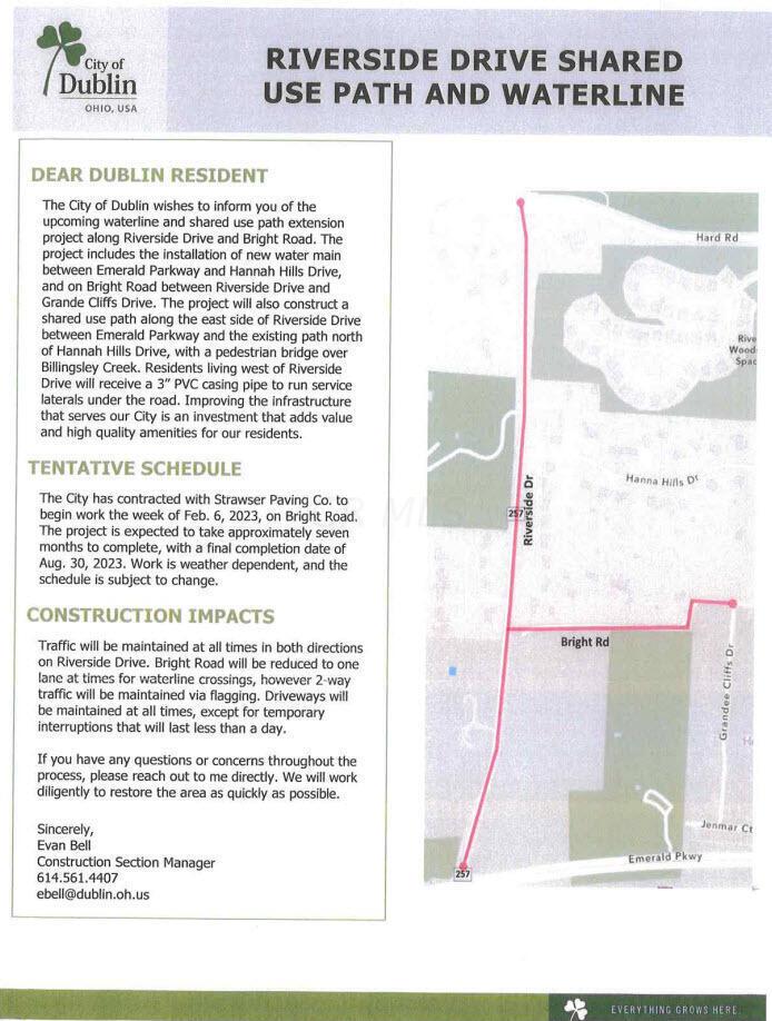 7710 Riverside Drive Dublin, OH 43016 - Photo 67 of 67 Shared use path being built by City of Dublin to connect area to Bridge Park