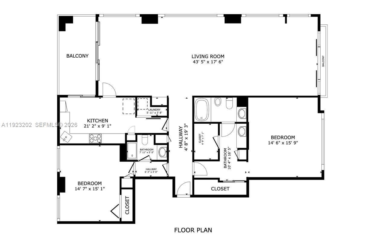 1541 Brickell Avenue, Unit C2705 Miami, FL 33129 - Photo 4 of 13 a picture of a wall with a white building