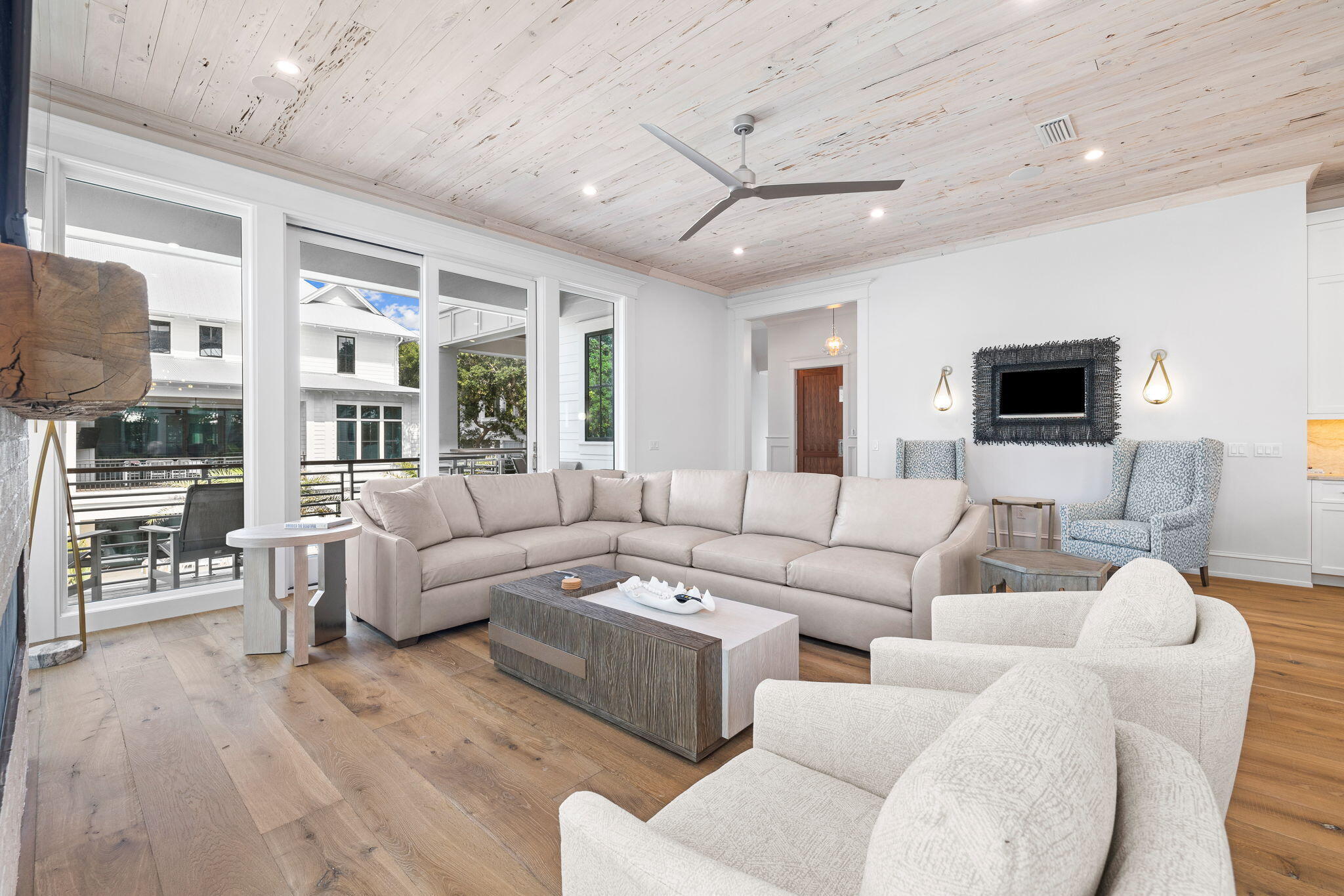 57 Azalea Street Santa Rosa Beach, FL 32459 - Photo 22 of 66 a living room with furniture and a flat screen tv