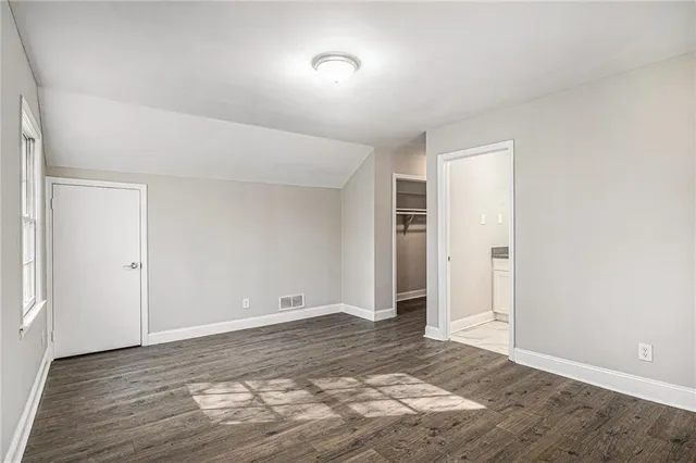 a view of an empty room