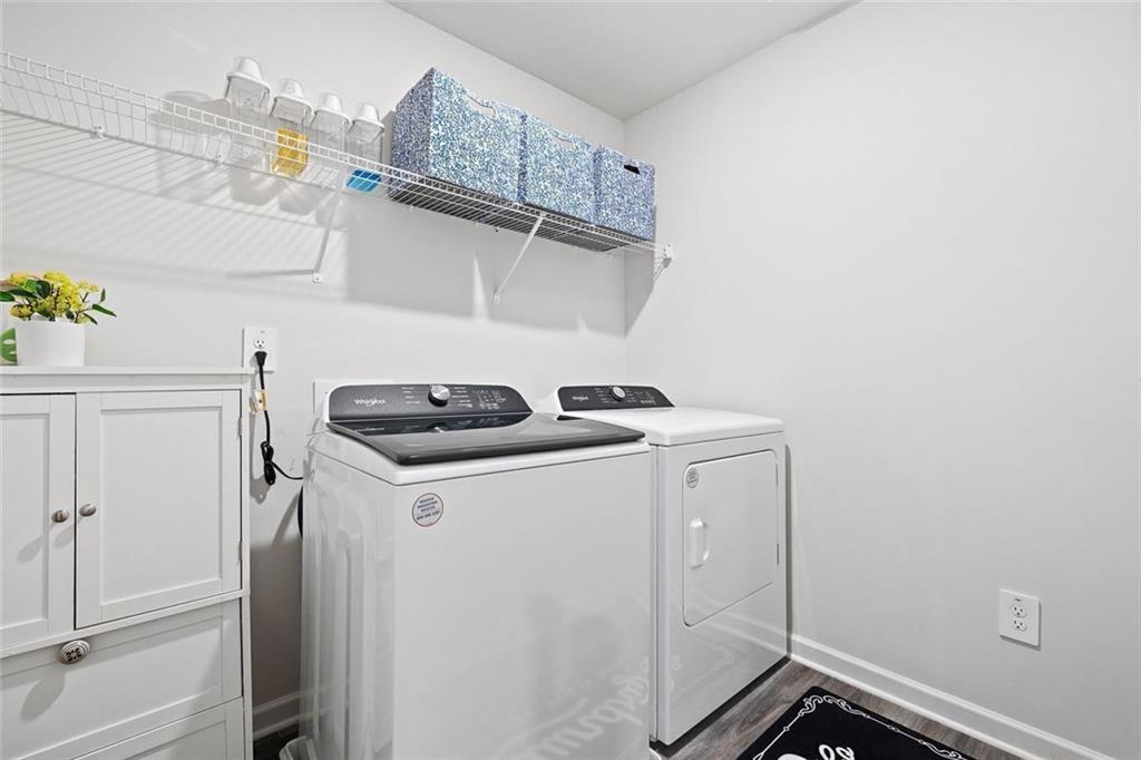 4167 Waratah Way Mableton, GA 30126 - Photo 22 of 32 a utility room with dryer and washer