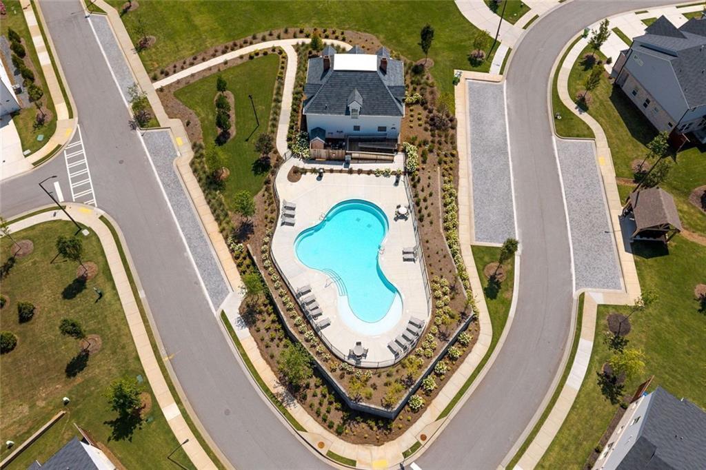 4167 Waratah Way Mableton, GA 30126 - Photo 25 of 32 an aerial view of a highlighted house