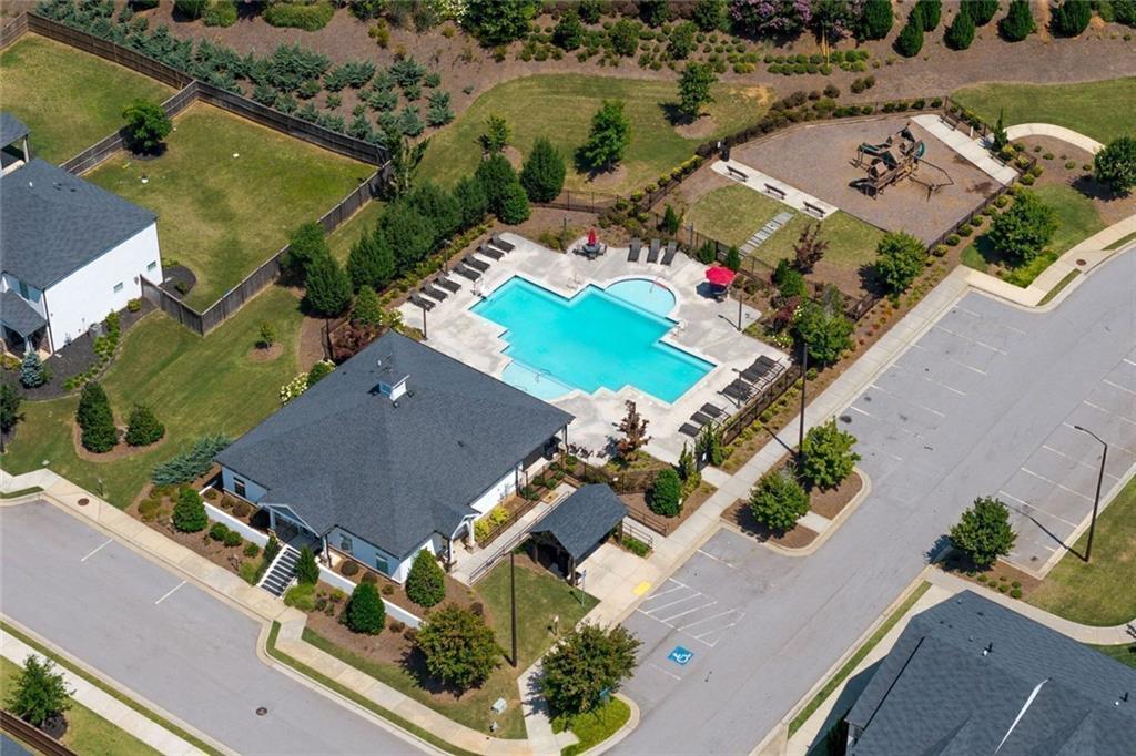 4167 Waratah Way Mableton, GA 30126 - Photo 26 of 32 an aerial view of a house with a yard
