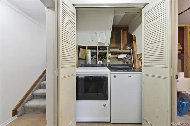 a view of washer and dryer