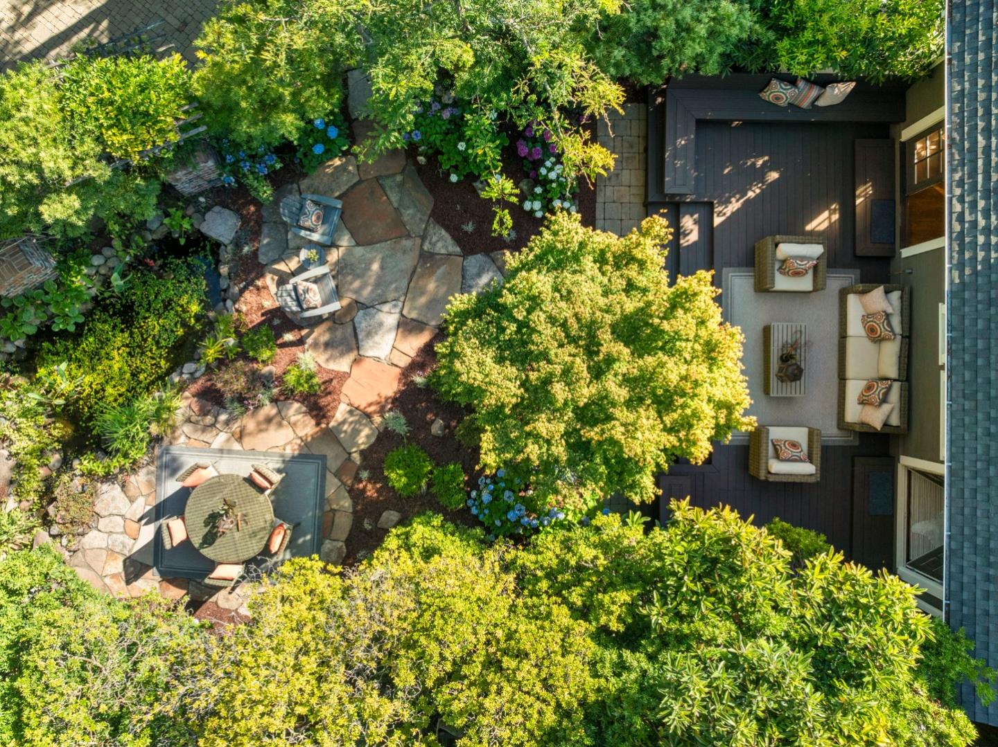 445 Arlington Road Redwood City, CA 94062 - Photo 36 of 50 a backyard of a house with lots of green space