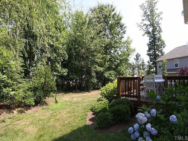 131 Locke Woods Road Raleigh, NC 27603 - Photo 18 of 18 a backyard of a house with lots of green space