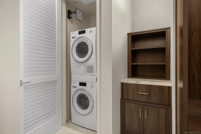 front view of a house with a patio